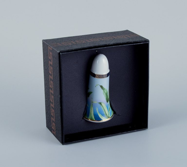 Versace for Rosenthal, "Jungle" porcelain salt shaker. - 5