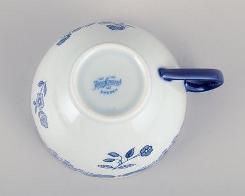 Nils Emil Lundström for Rörstrand, Sweden, set of six "Ostindia" coffee cups and saucers - 6