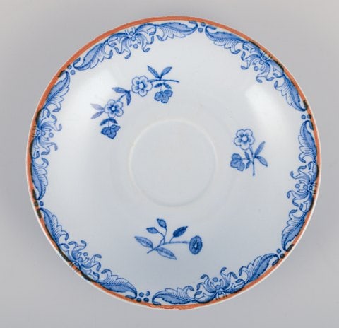 Nils Emil Lundström for Rörstrand, Sweden, set of six "Ostindia" coffee cups and saucers - 7