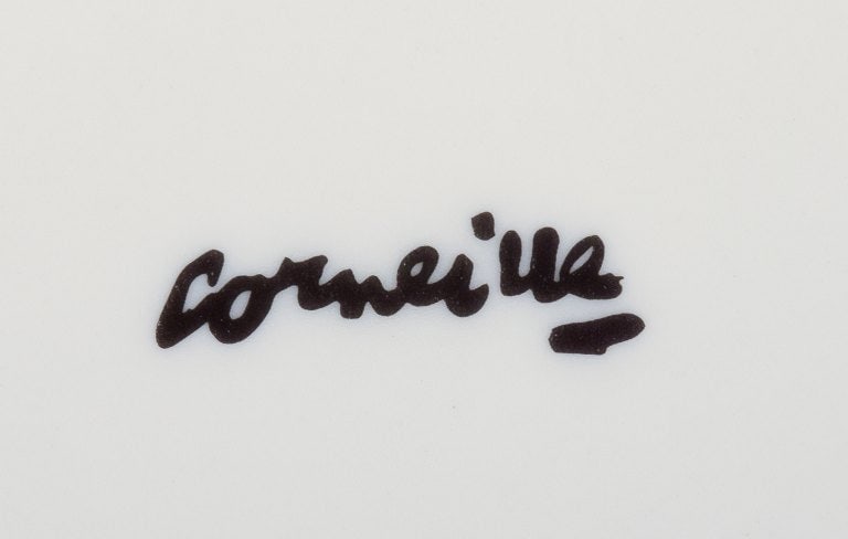 Corneille (Guillaume Cornelis van Beverloo), Dutch CoBrA artist (1922-2010). Coffee cup, plate, and - 8