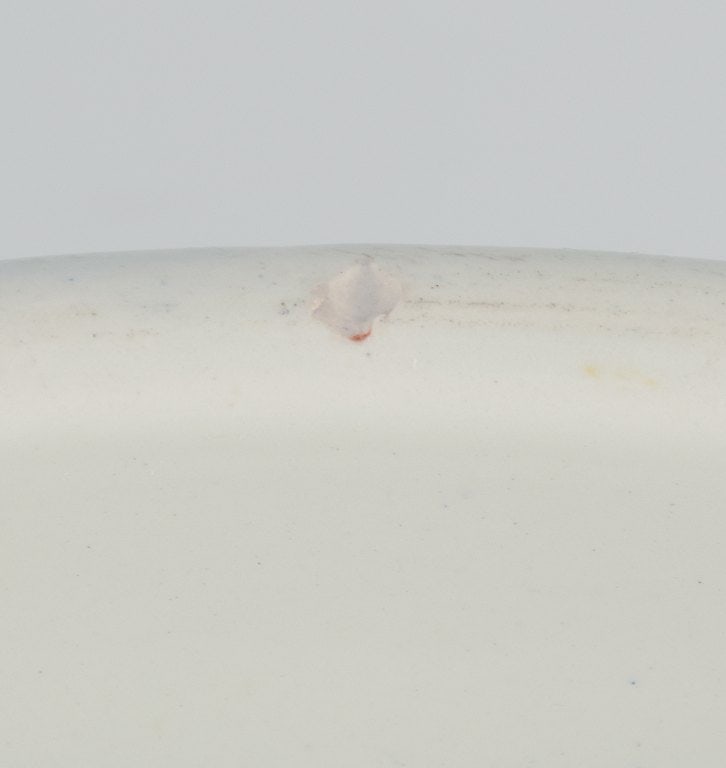 Gustavsberg, large "Granit" champagne cooler in white porcelain. For magnum bottle. - 7