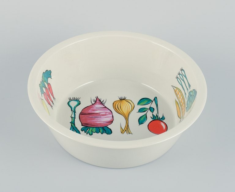 Villeroy & Boch, Luxembourg, two pieces of "Primabella" stoneware, including a lidded bowl and a - 6