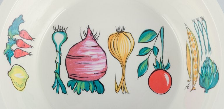 Villeroy & Boch, Luxembourg, two pieces of "Primabella" stoneware, including a lidded bowl and a - 7