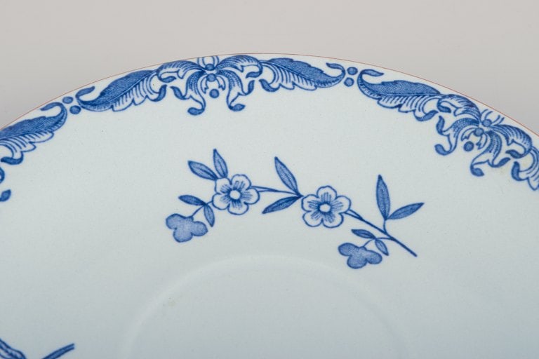 Rörstrand, Sweden. A set of six "Ostindia" coffee cups and saucers in faience. Hand-painted. - 7