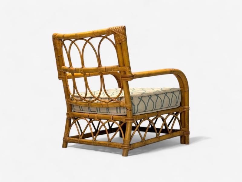 Bielecky Brothers, Modern, Single Lounge Chair, Cane, Bamboo, USA, 21st C. - 6