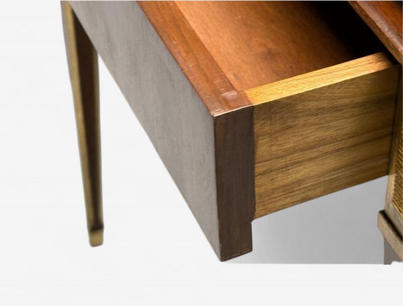 Maison Jansen, Hollywood Regency, Vanity Mirror, Mahogany, Glass, France, 1940s - 9