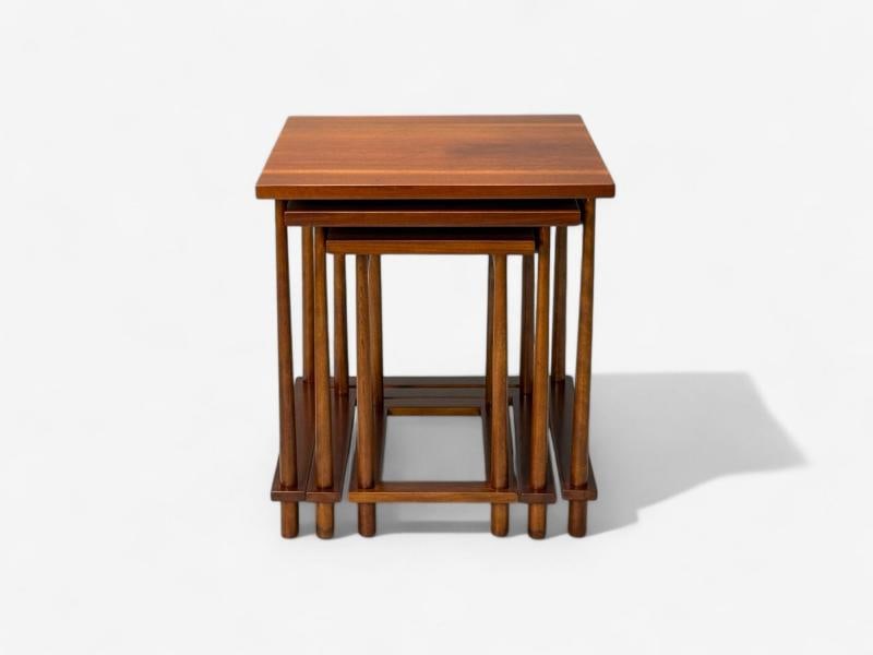 T.H. Robsjohn-Gibbings, Widdicomb, Mid-Century Modern Nesting Tables, USA, 1950s - 5