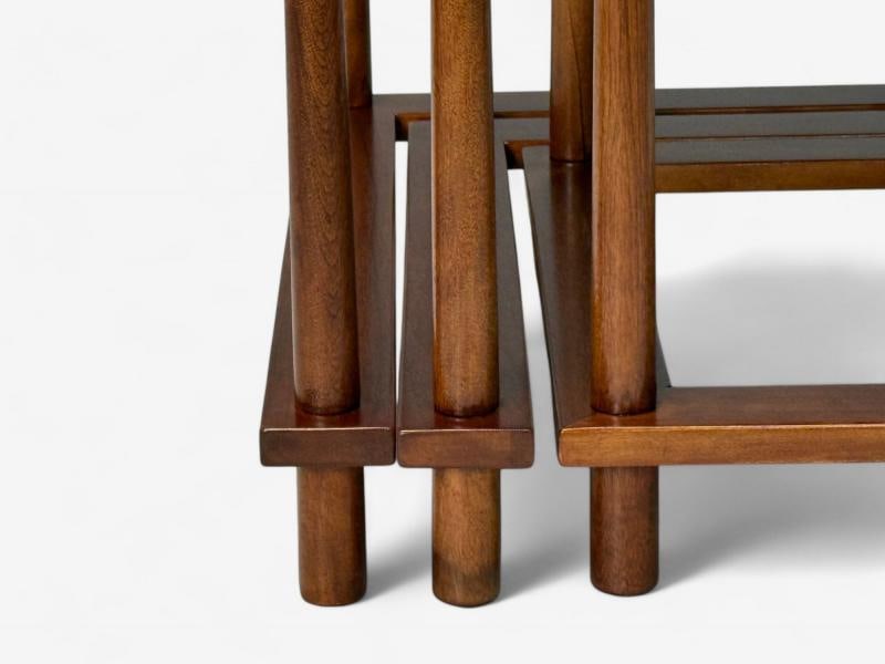 T.H. Robsjohn-Gibbings, Widdicomb, Mid-Century Modern Nesting Tables, USA, 1950s - 7