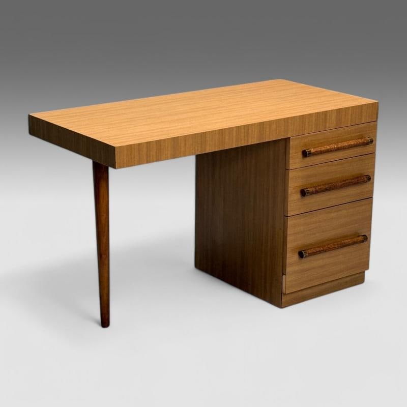 T.H. Robsjohn-Gibbings, Widdicomb, Mid-Century Modern, Desk, Cane, 1960s - 2