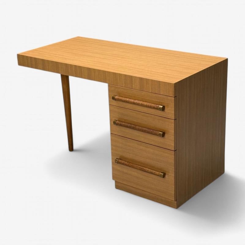 T.H. Robsjohn-Gibbings, Widdicomb, Mid-Century Modern, Desk, Cane, 1960s - 4