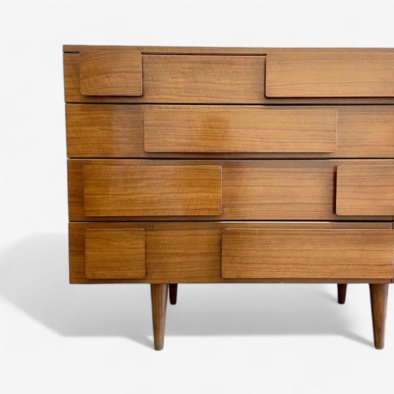 Gio Ponti, Singer & Sons, Italian Mid-Century Modern, Sculptural Dresser, Walnut - 6