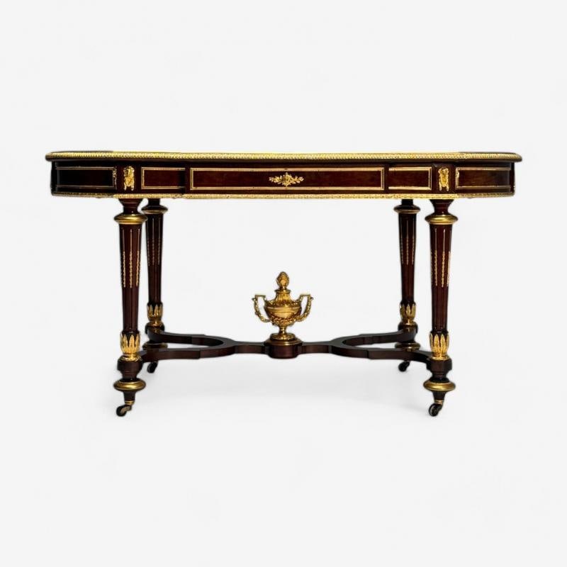 Napoleon III, Desk, Center Table, Bronze, Inlaid Tortoise, France, 19th Century - 7
