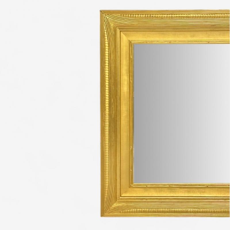 Hollywood Regency, Custom Giltwood Mirror, Water Gilt, Glass, USA, 21st C. - 2