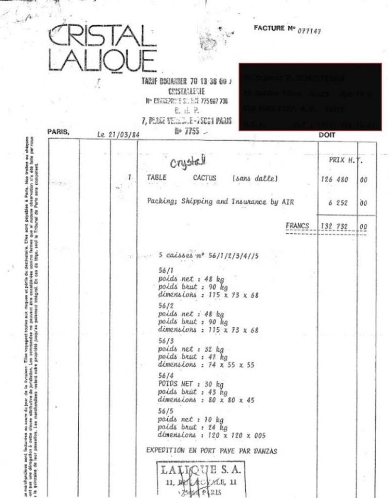 Lalique, Modern Cactus Center Table, Clear Crystal, 72" Glass, France, 1984 - 7