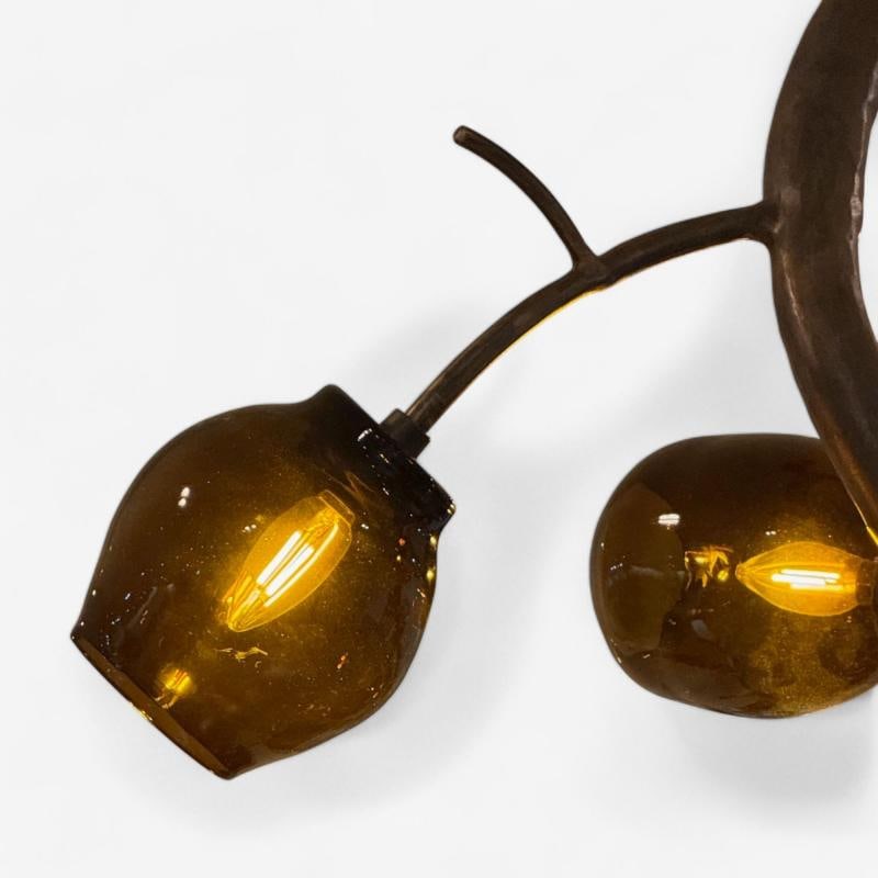 Christopher Poehlmann, Modern Blossom Pendant Chandelier, Silvered Glass, 21st C - 7