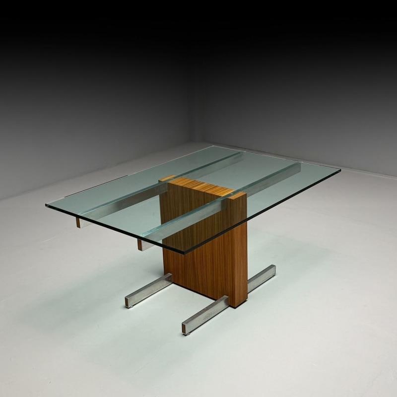 Vladimir Kagan, Mid-Century Modern, Dining Table, Zebrawood, Glass, USA, 1967 - 7