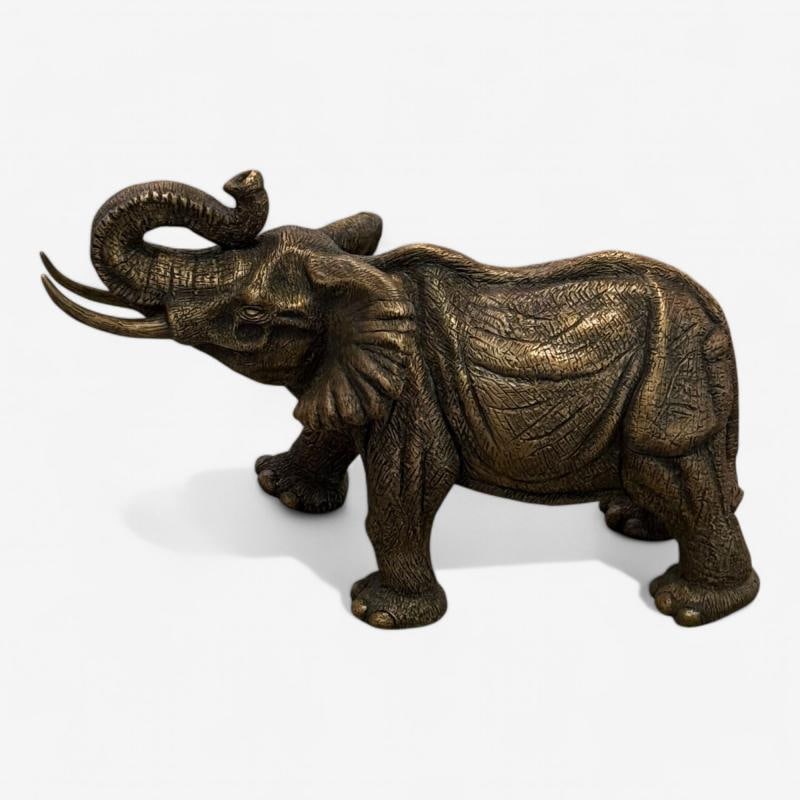 Modern African Elephant Sculpture, Hot Cast Bronze, American, 21st C. - 6