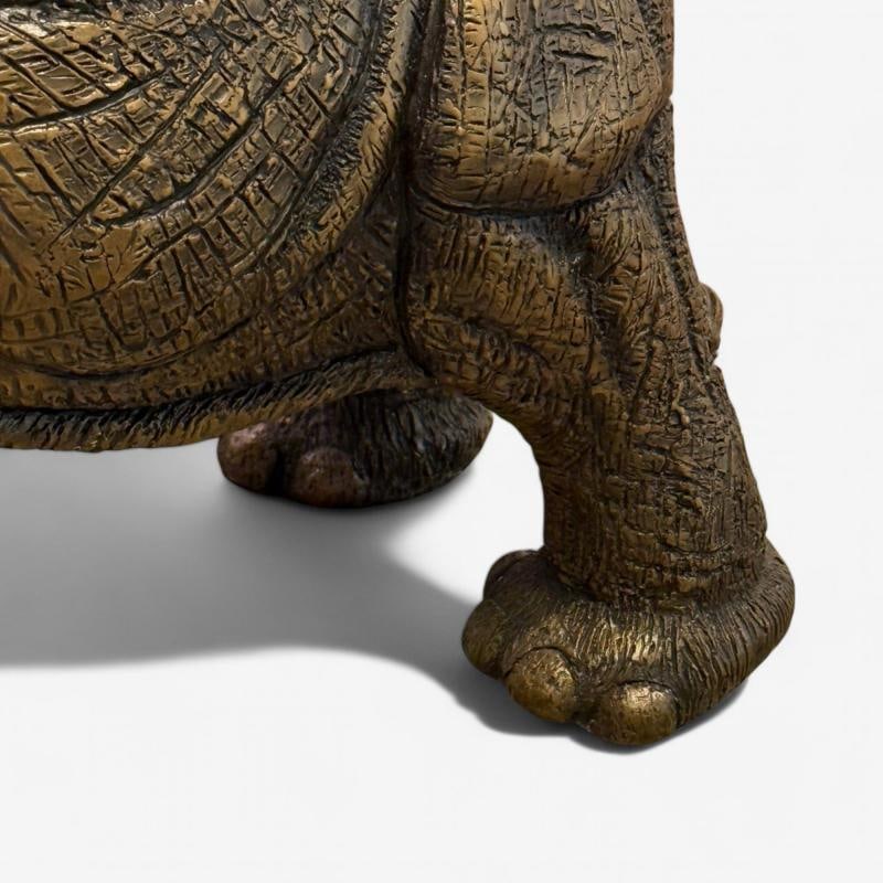 Modern African Elephant Sculpture, Hot Cast Bronze, American, 21st C. - 8