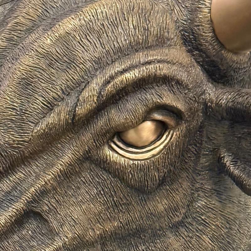 Modern, Spanish Fighting Bull Sculpture, Hot Cast Bronze, American, 21st C. - 6