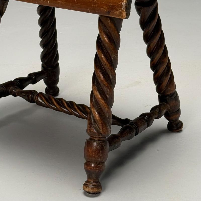 Swedish Mid-Century Modern, Provincial Milking Stool, Oak, Sweden, 1900s - 7