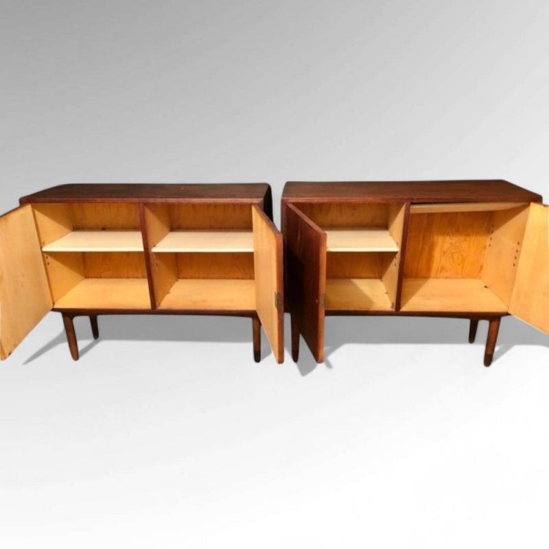Gjovik Mobelfabriken, Mid-Century Modern, Low Cabinets, Teak, Denmark, 1950s - 11