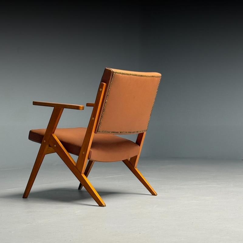 Jose Zanine Caldas, Brazilian Mid-Century Modern, Lounge Chair, Leather, 1950s - 9
