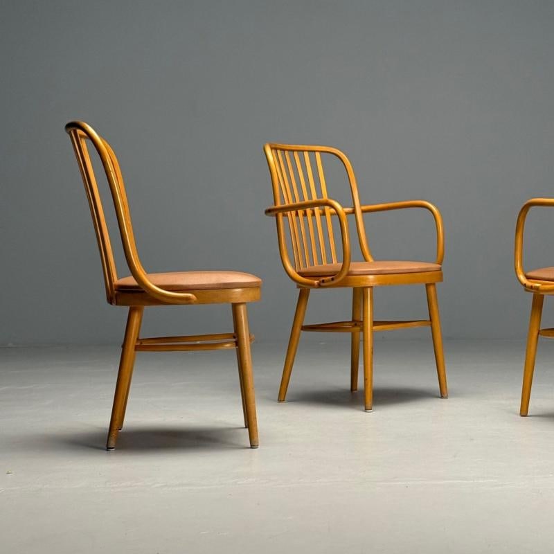 Josef Hoffmann, Ligna, Mid-Century Modern, Bistro Chairs, Czech Republic, 1970s - 7