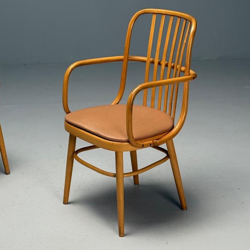 Josef Hoffmann, Ligna, Mid-Century Modern, Bistro Chairs, Czech Republic, 1970s - 9