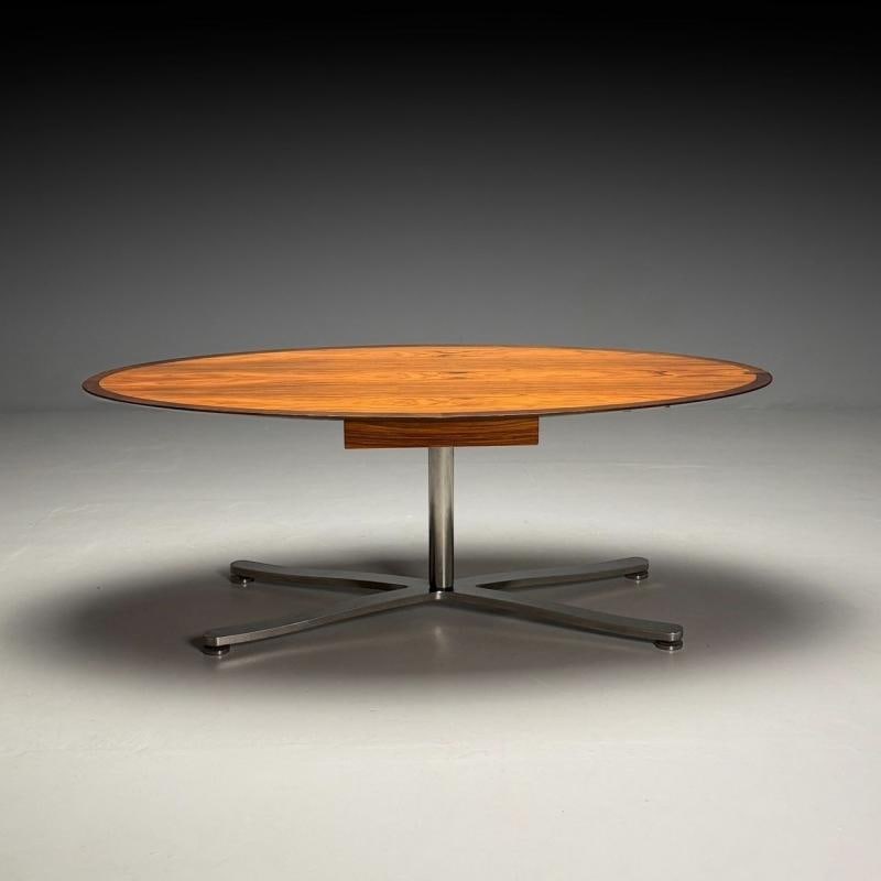 Pace, Mid-Century Modern, Writing Desk, Exotic Wood, Chrome, American, 20th C - 2