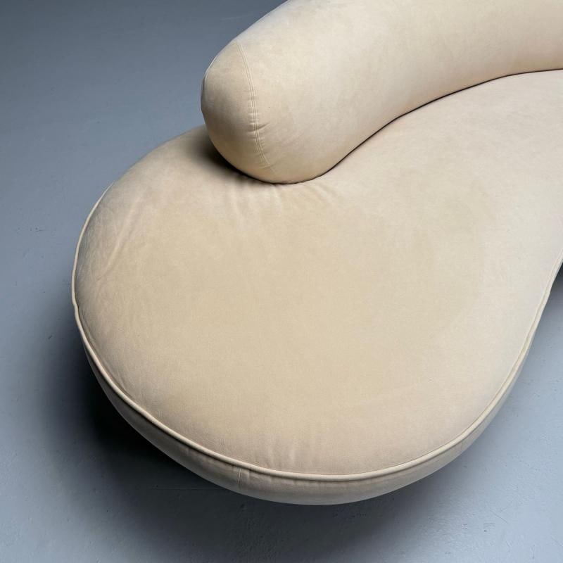Vladimir Kagan, Directional, Mid-Century Modern, Serpentine Cloud Sofa, Velvet - 11