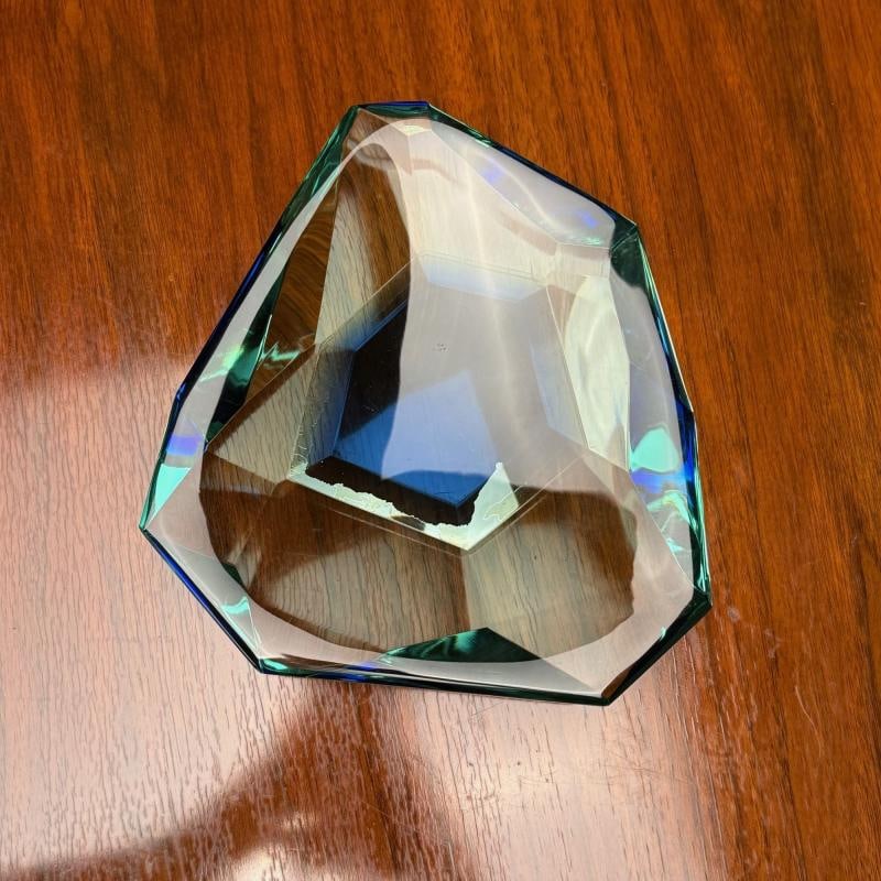 Max Ingrand, Fontana Arte, Mid-Century Modern, Ashtray, Cut Crystal, 1960s - 8