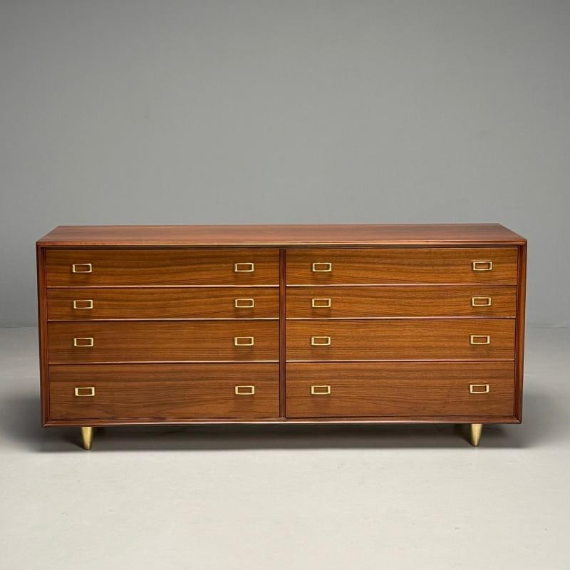 Paul Frankl, John Stuart, Mid-Century Modern, Dresser, Walnut, Brass, USA, 1950s - 7