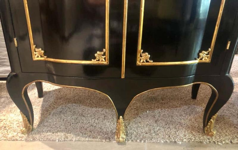 Two-Door Ebony Cabinets in the Manner of Maison Jansen, a Pair - 5