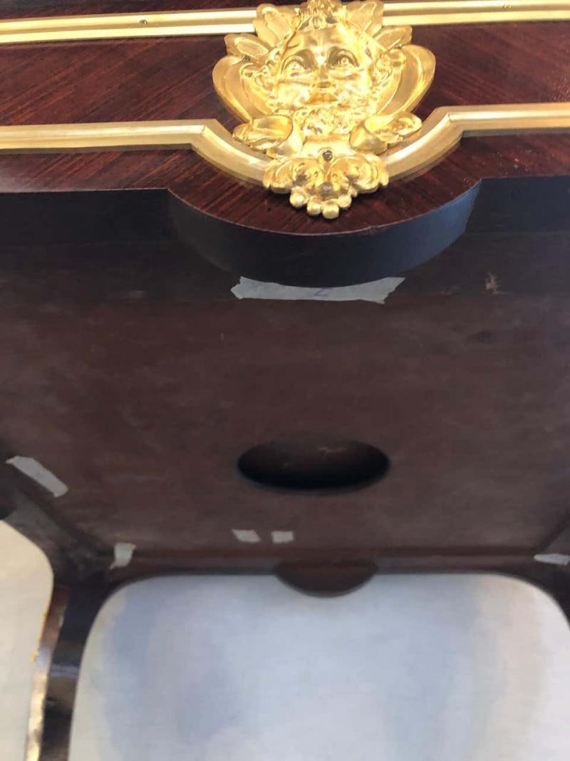 19th Century French Ormolu Folding Card Envelope Table, Signed P. Sormani - 9