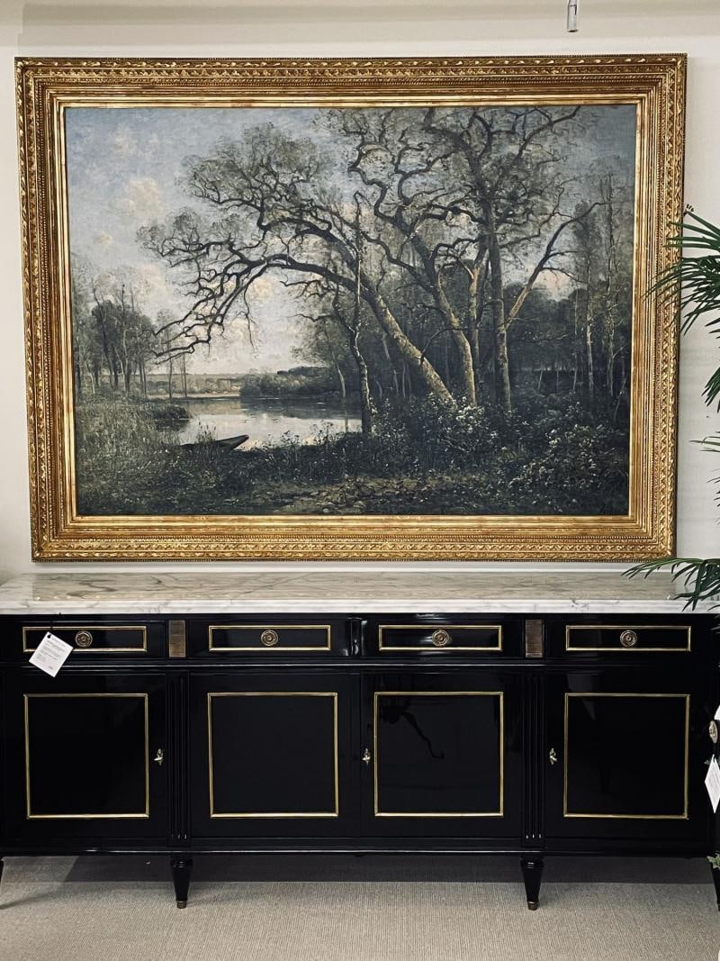 Louis Aime Japy "Springtime, Oil on Canvas, Monumental, Sotheby's Provenance - 5