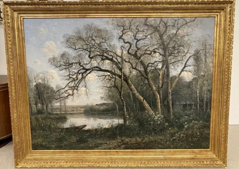 Louis Aime Japy "Springtime, Oil on Canvas, Monumental, Sotheby's Provenance - 6