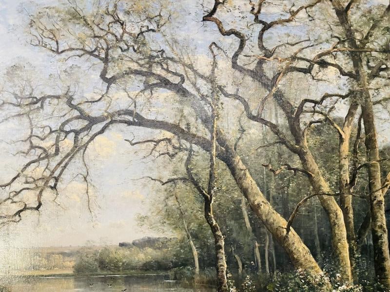 Louis Aime Japy "Springtime, Oil on Canvas, Monumental, Sotheby's Provenance - 9