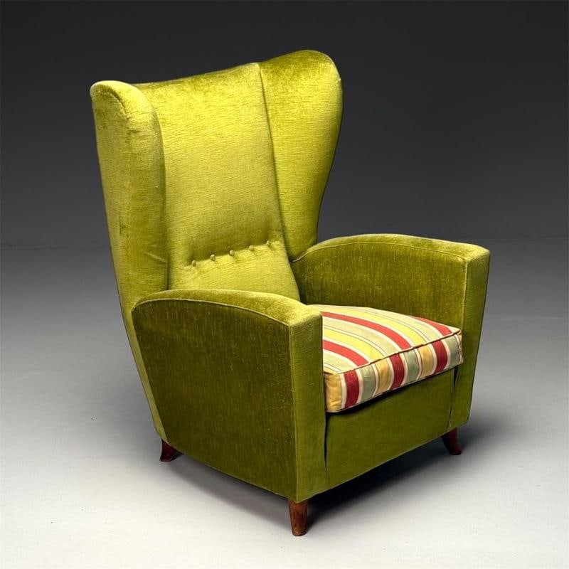 Melchiorre Bega Attr., Italian Mid-Century Modern, Oversized Lounge Chair, 1950s - 2