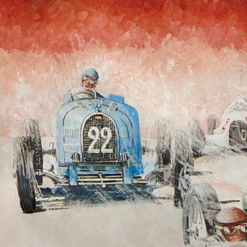 French Mid-Century Modern, Large Framed Racing Poster, Monaco Grand Prix, 1997 - 7