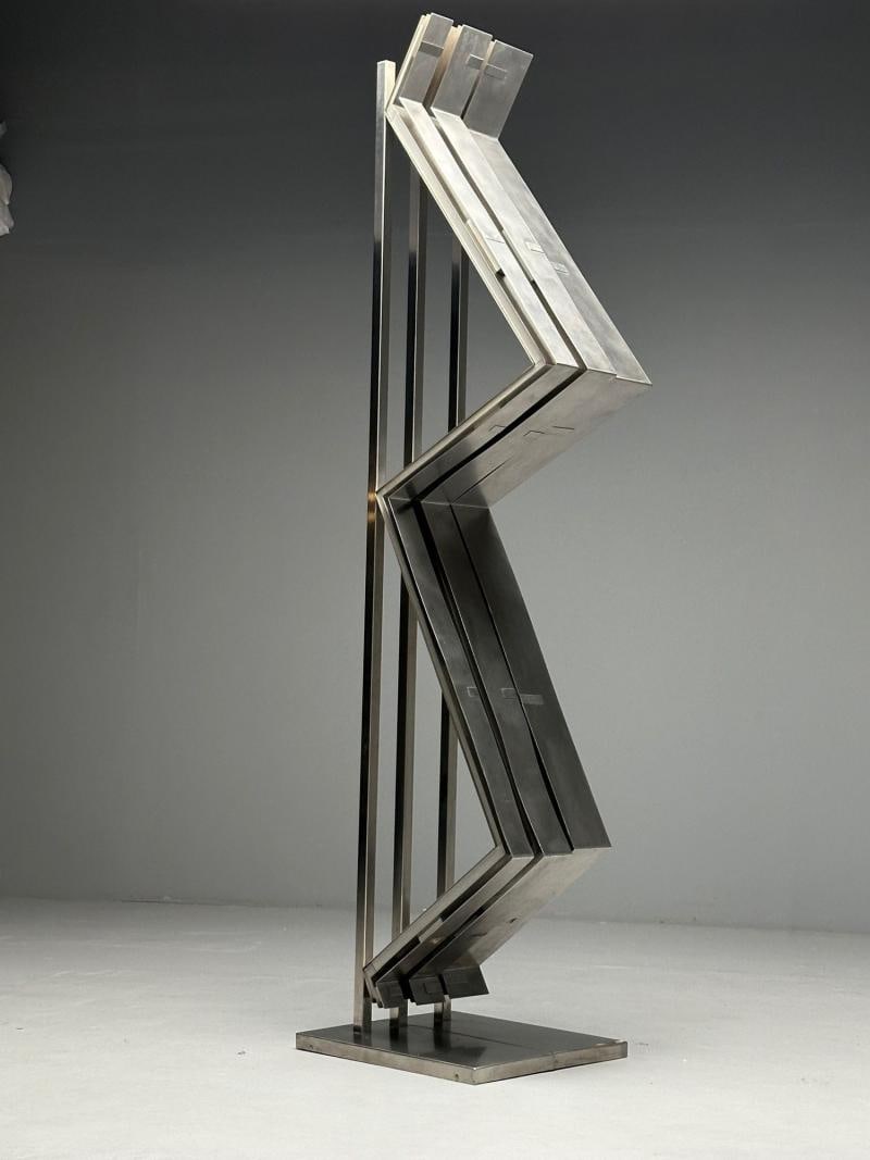 Salvatore Messina, Italian Mid-Century Modern, Abstract Sculpture, Steel, 1970s - 4