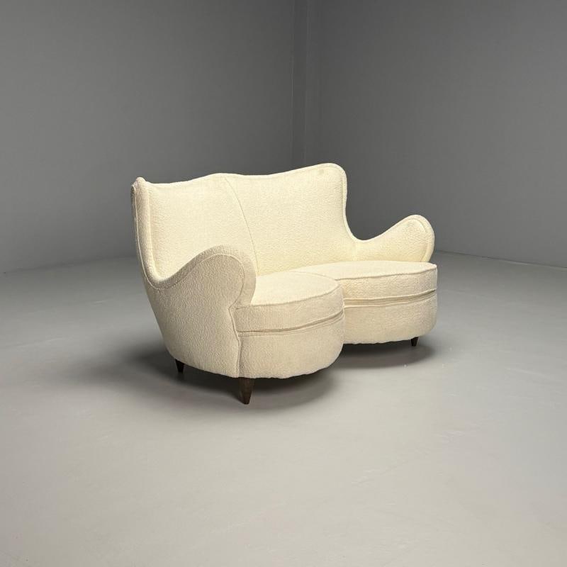 Osvaldo Borsani Attribution, Heart Sofa, Italian Mid-Century Modern, 1950s - 5