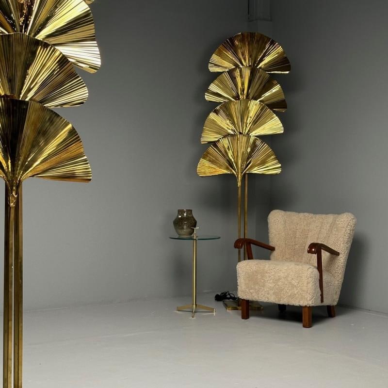 Carlo Giorgi, Bottega Gadda, Italian Mid-Century Modern, Ginko Leaf Floor Lamps - 2