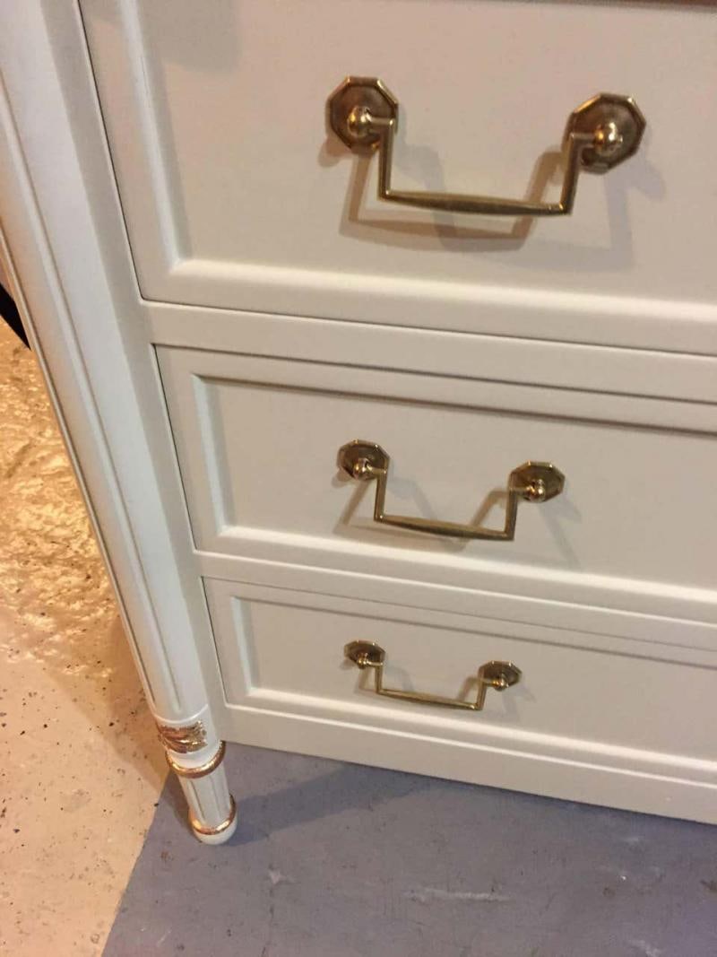 Hollywood Regency Louis XVI Style Commode Nightstand Jansen Attributed - 5