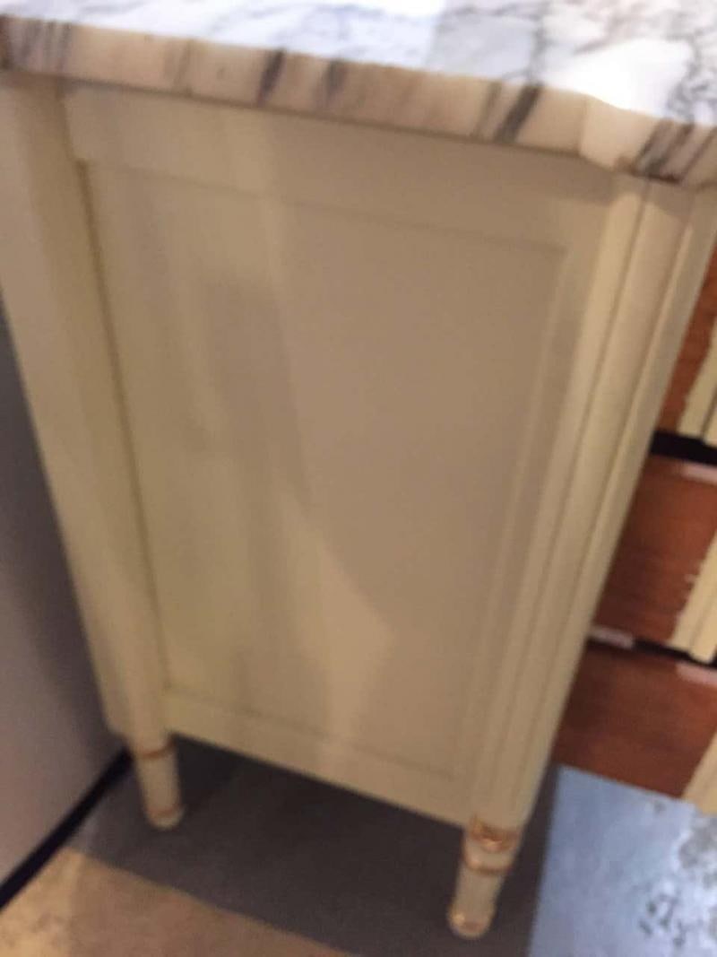 Hollywood Regency Louis XVI Style Commode Nightstand Jansen Attributed - 7