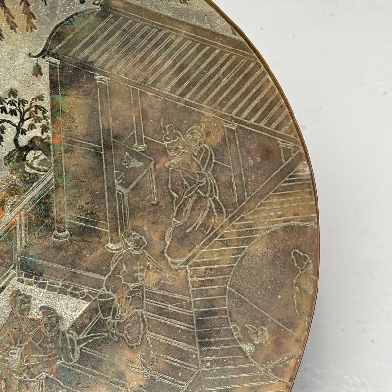 Philip & Kelvin LaVerne, Mid-Century Modern, Tao Shelf, Tall Side Table, Bronze - 6