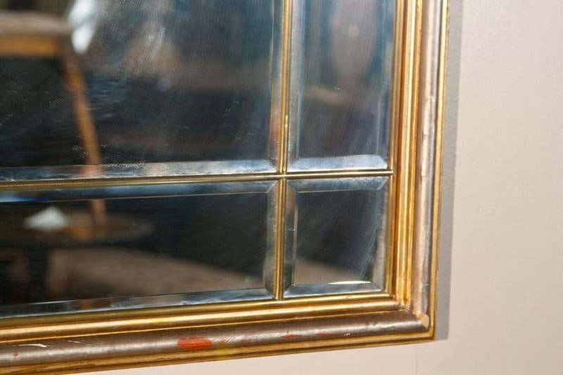 Domed Beveled Glass Detailed Beveled Wall or Console Mirror by La Barge - 2