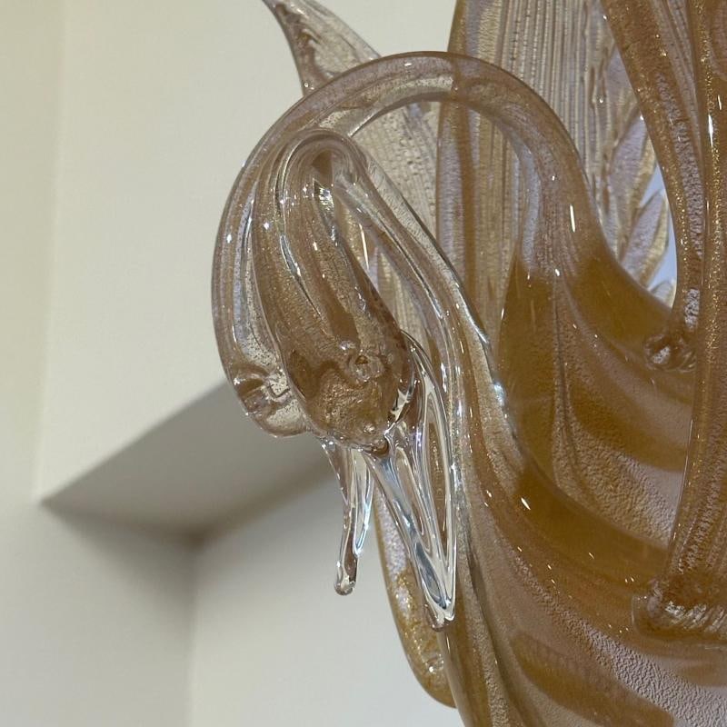 Archimede Seguso, Barovier & Toso, Italian Mid-Century Modern, Swan Sconces - 5