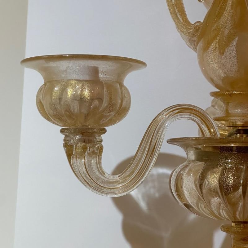 Archimede Seguso, Barovier & Toso, Italian Mid-Century Modern, Swan Sconces - 6