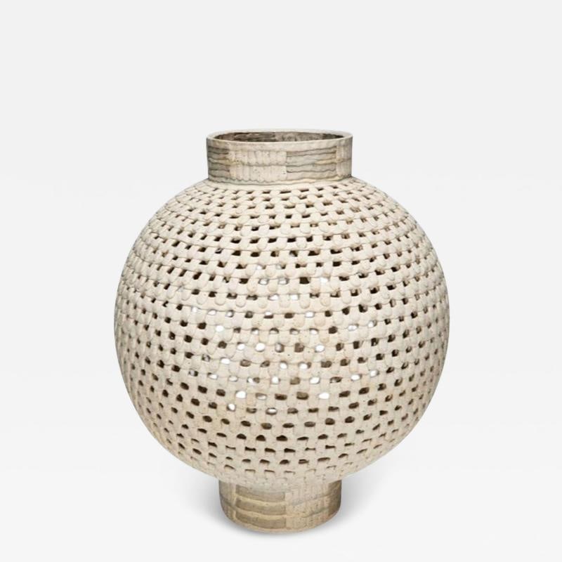 Yoonjee Kwak, Contemporary, Modern Ceramic Vase, Moon Jar, South Korean, 21st C. (1 of 8)