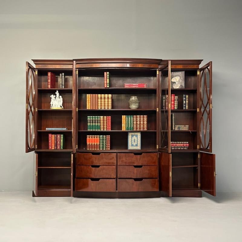 Schmieg & Kotzian, Georgian, Breakfront or Bookcase, Mahogany, Satinwood, 1920s - 5